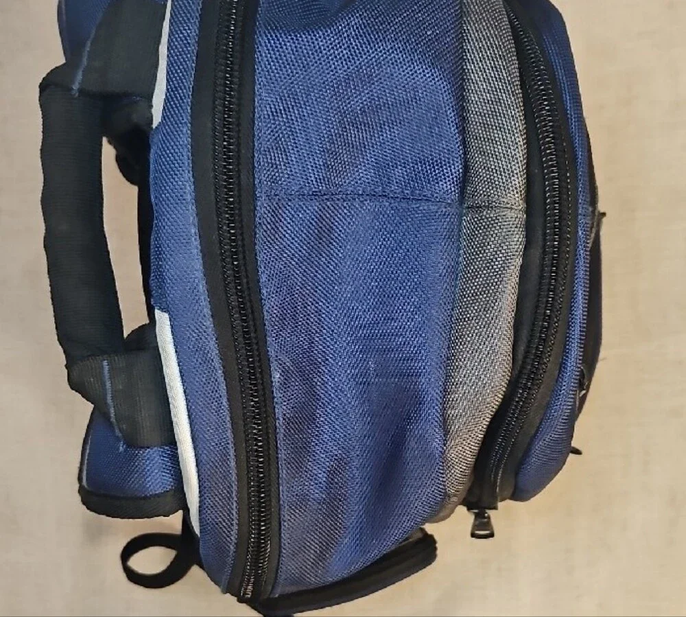 FUL Blue and Gray Men's Backpack - Durable Travel & Laptop Bag